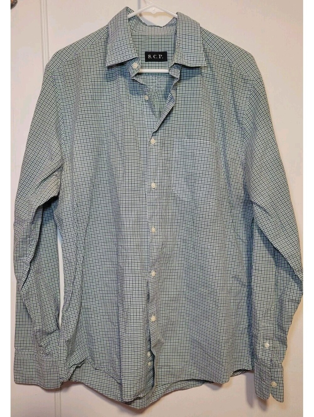 Men’s S.C.P. Plaid Button Up Shirt XXL Multi Color Long Sleeve Classic Fit